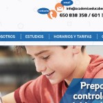 Abrir  web para academia de estudios