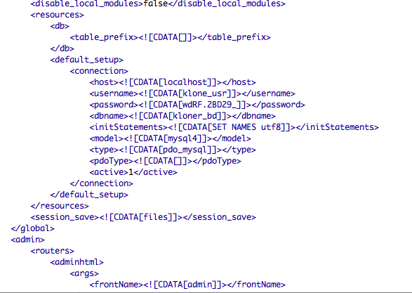 Seguridad en el Admin de Magento.