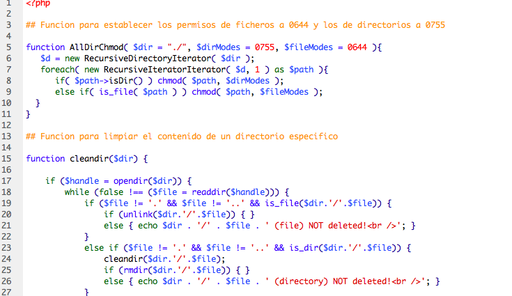 Permisos carpetas Magento y Archivos.
