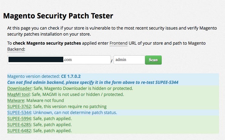 Seguridad de Magento.